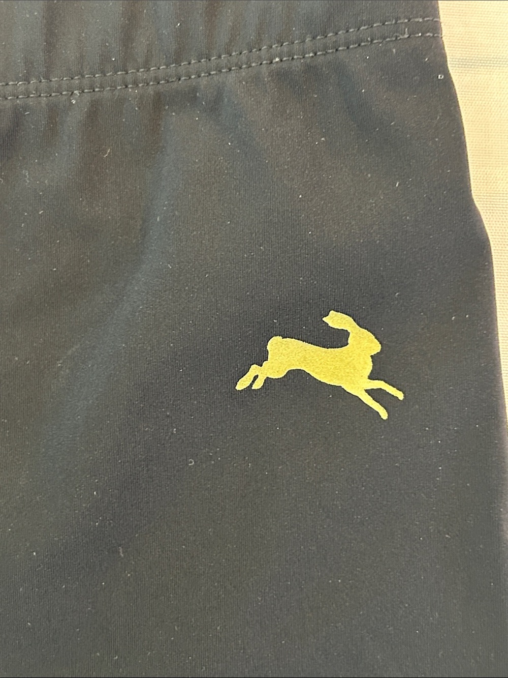 Tracksmith Black Performance Shorts with Gold Logo - Picture 6 of 9